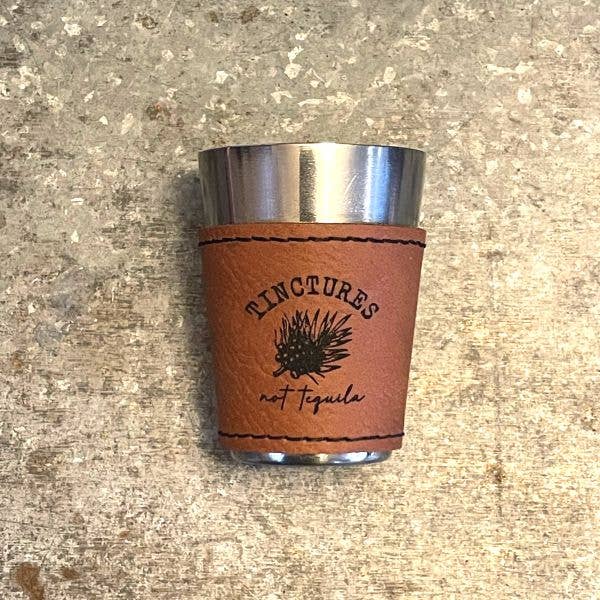 Spiritual Whiskey - Leatherette Shot Glass //Tincture // Sacred Sips