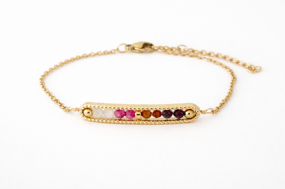 Love Crystal Bracelet – Rose Quartz, Tourmaline & Garnet