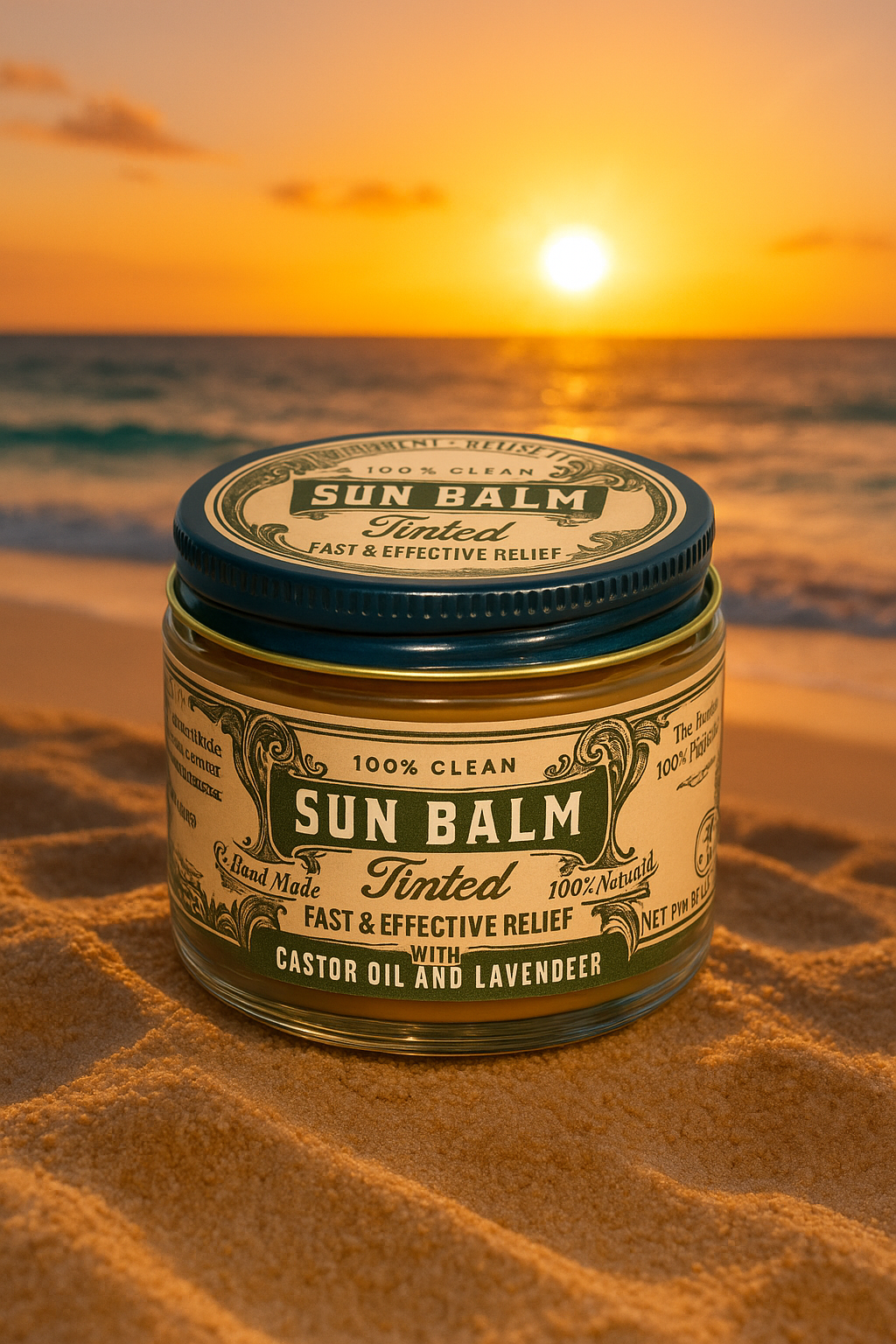 Sun Balm - Tinted Tallow Lavender Sunscreen "reef safe"