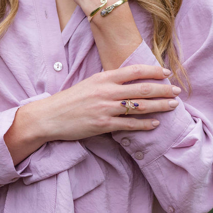 Tanvi Ring Collection - Gold-Toned Brass