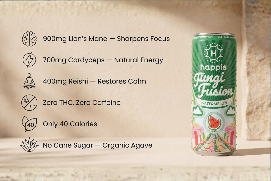 Fungi Fusion Watermelon Adaptogen Beverage