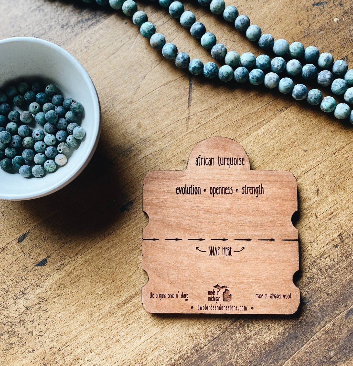 Spiritual Whiskey - Two Birds + One Stone Snap n' Share BFF Bracelet Turquoise