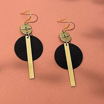 ER-594 | Kelli 2 tone geo earrings ships
