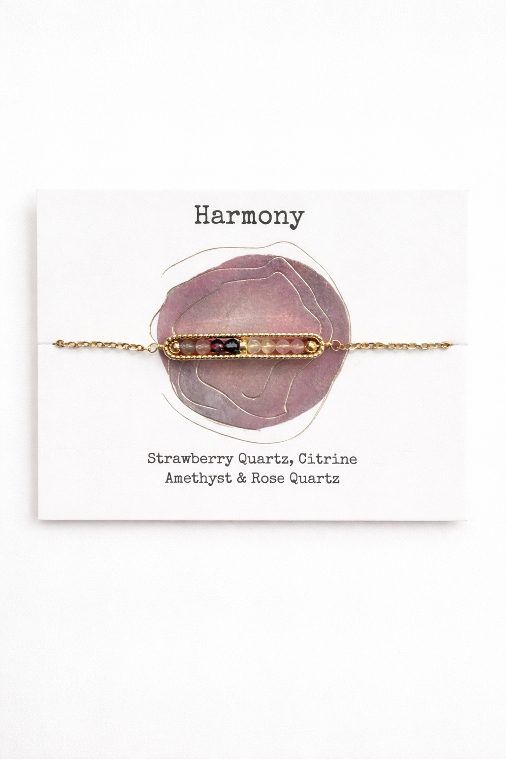 Picki Nicki - Harmony Crystal Bar Bracelet – Citrine & Amethyst
