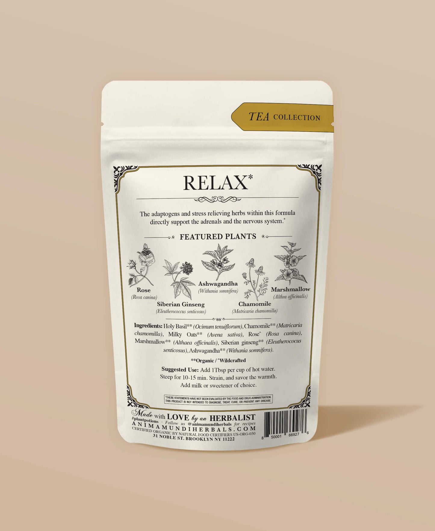CALM Tea | Organic Tonic for Calm + Balance*