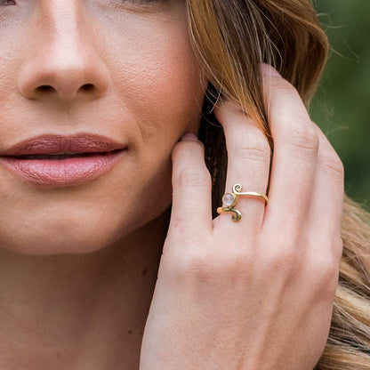 Tanvi Ring Collection - Gold-Toned Brass