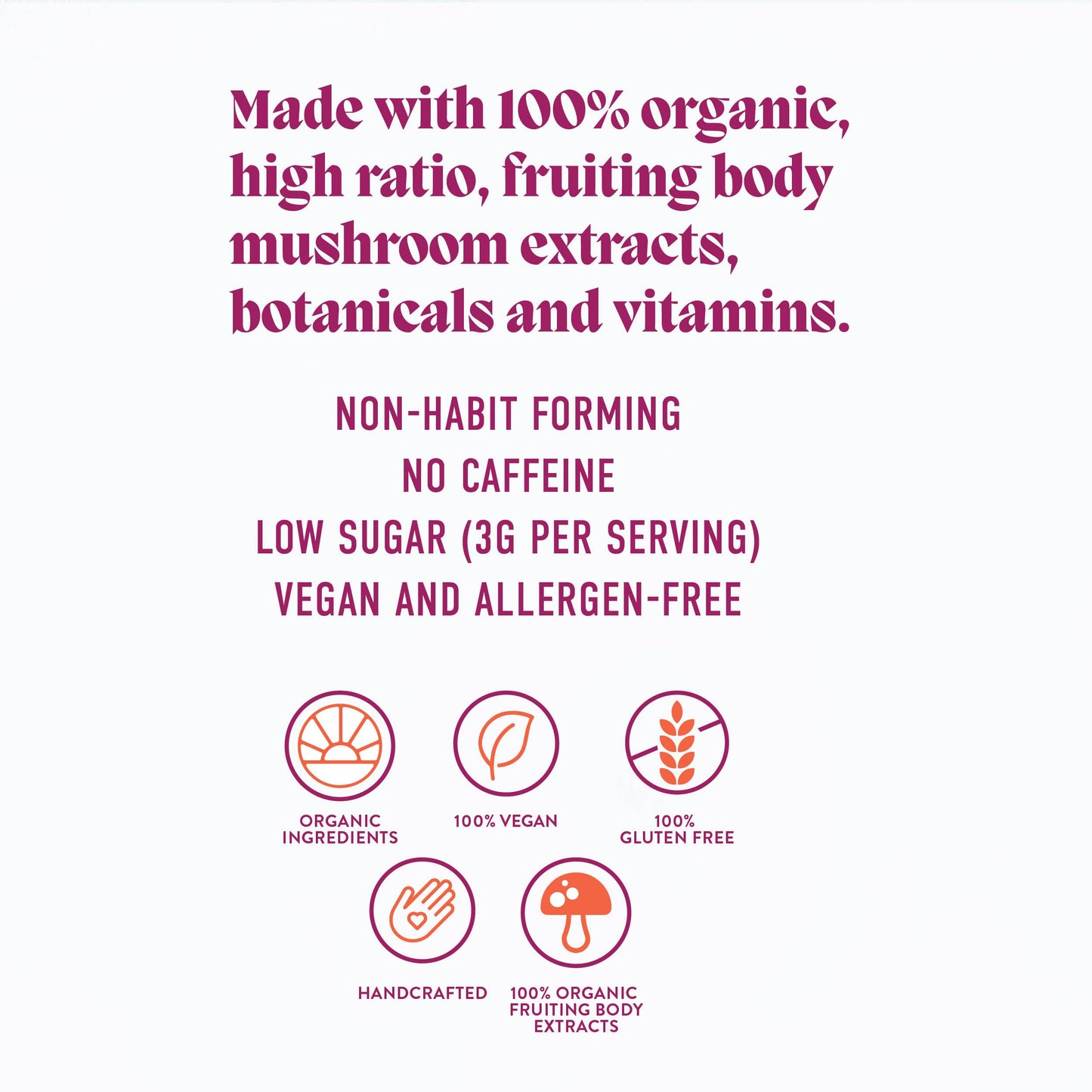 Motivate Mushroom Gummies (5) / Vegan Supplement / Energy