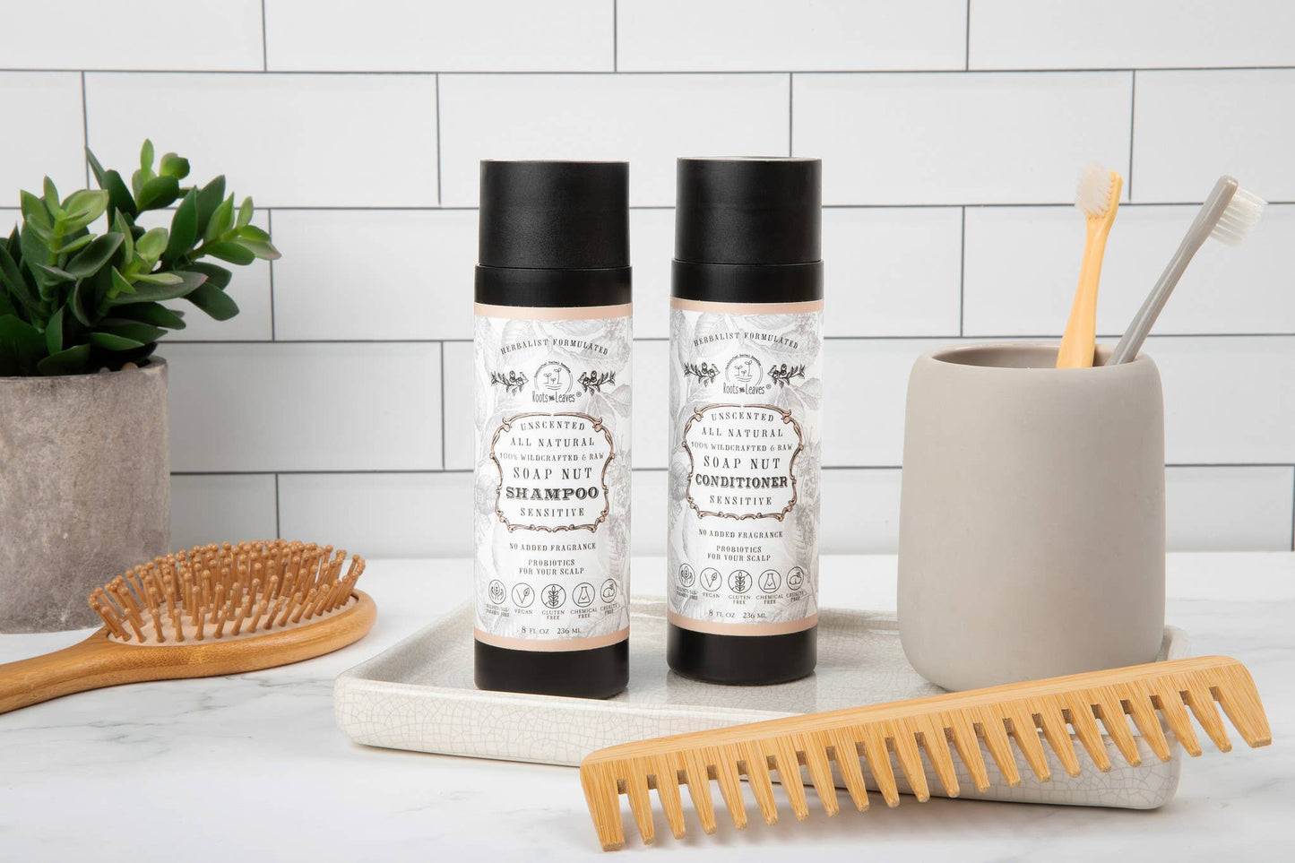 All Natural Soapnut Shampoo and Conditioner Set