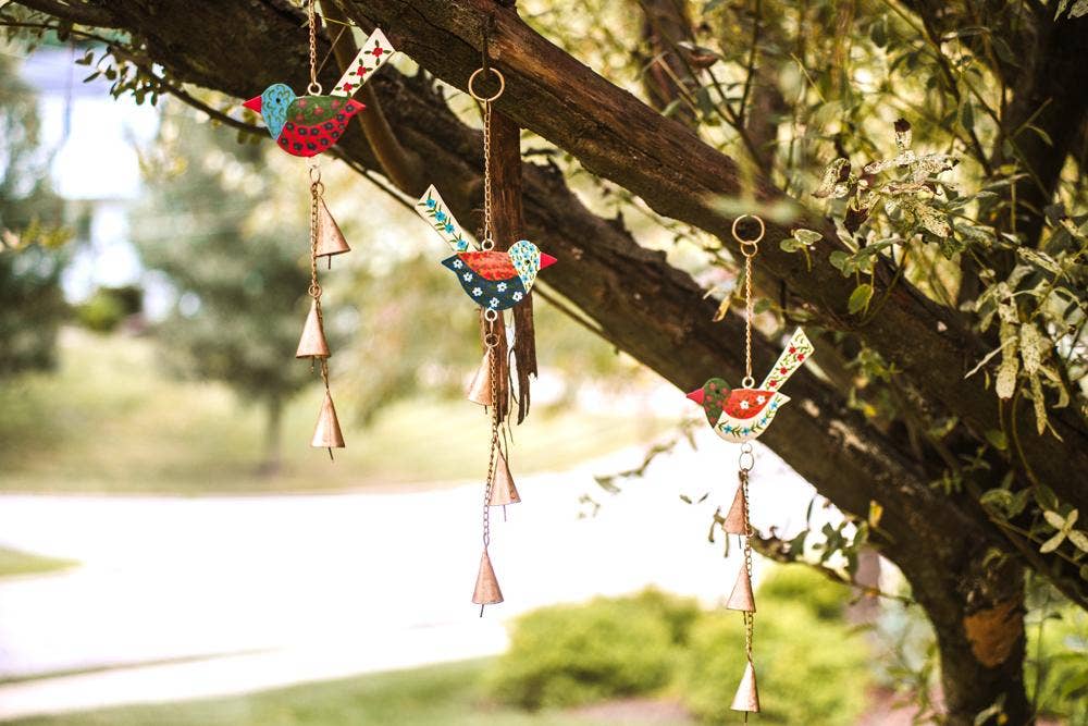 Mira Fair Trade - Blossom Birds Wind Chimes (Set of 3)