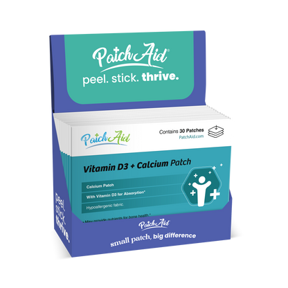 PatchAid - Vitamin D3/Calcium Patch - Bone, Muscle, & Immune Support