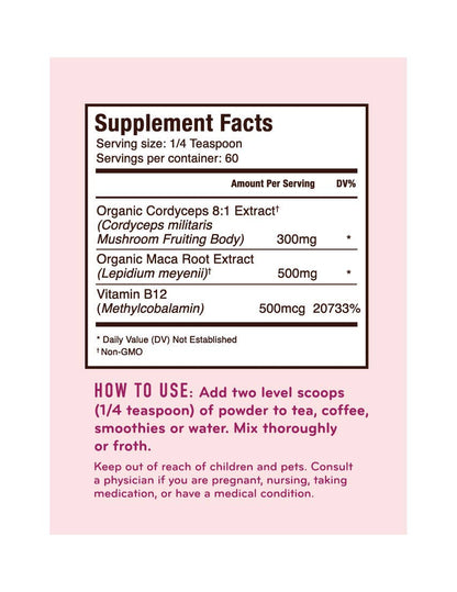 Vitality Mushroom + Functional Powder for Energy