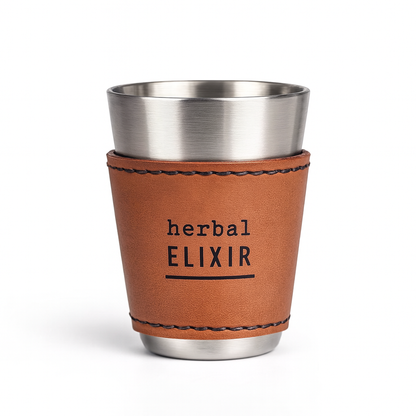 Spiritual Whiskey - Leatherette Shot Glass //Tincture // Sacred Sips