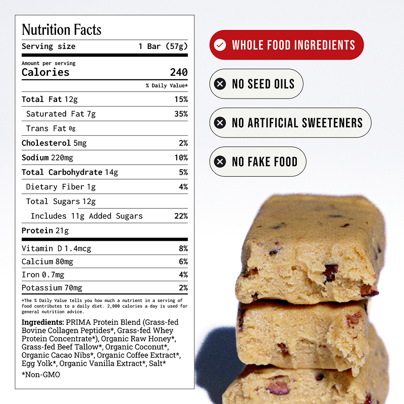 PRIMA - Ancestral Protein Bar - Cookie Dough