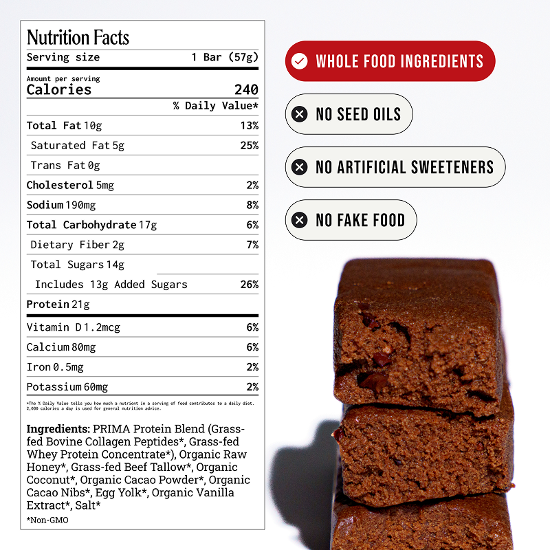 PRIMA - Ancestral Protein Bar - Cacao