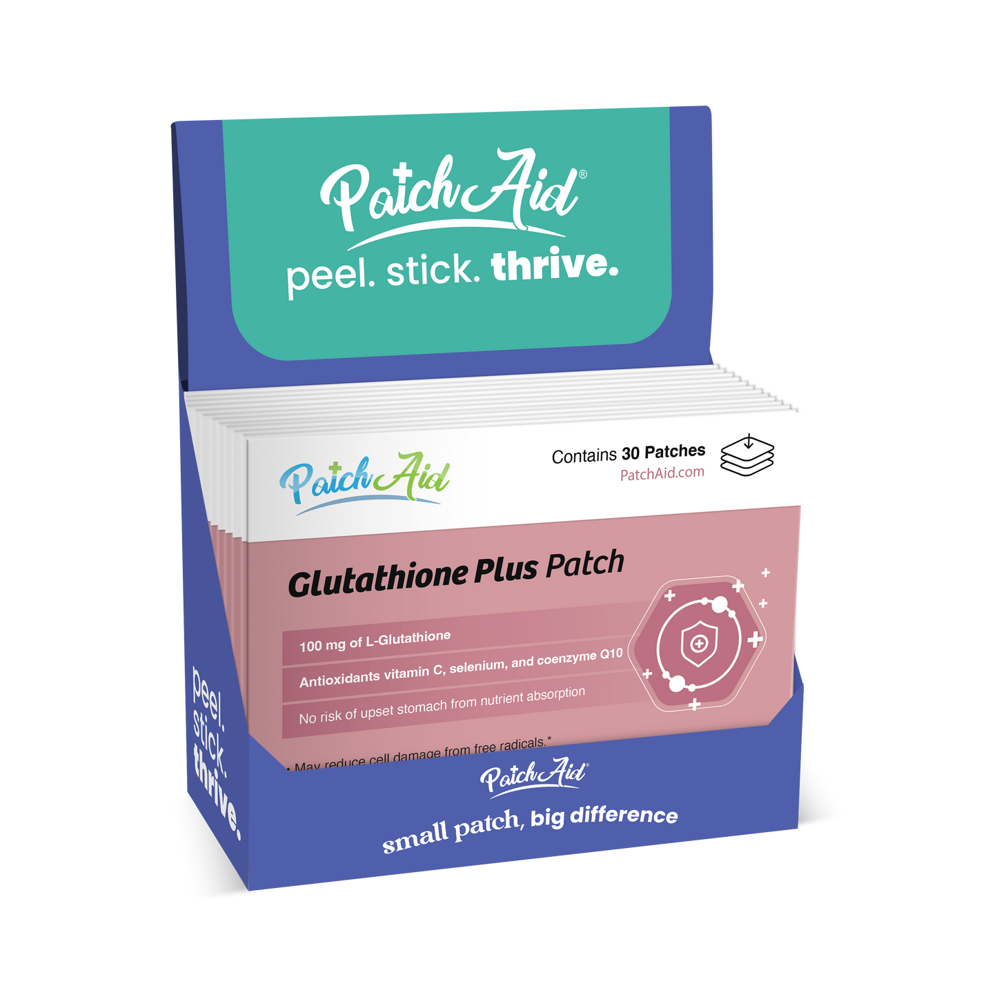 PatchAid - Glutathione Plus Patch - Antioxidant & Detox Support