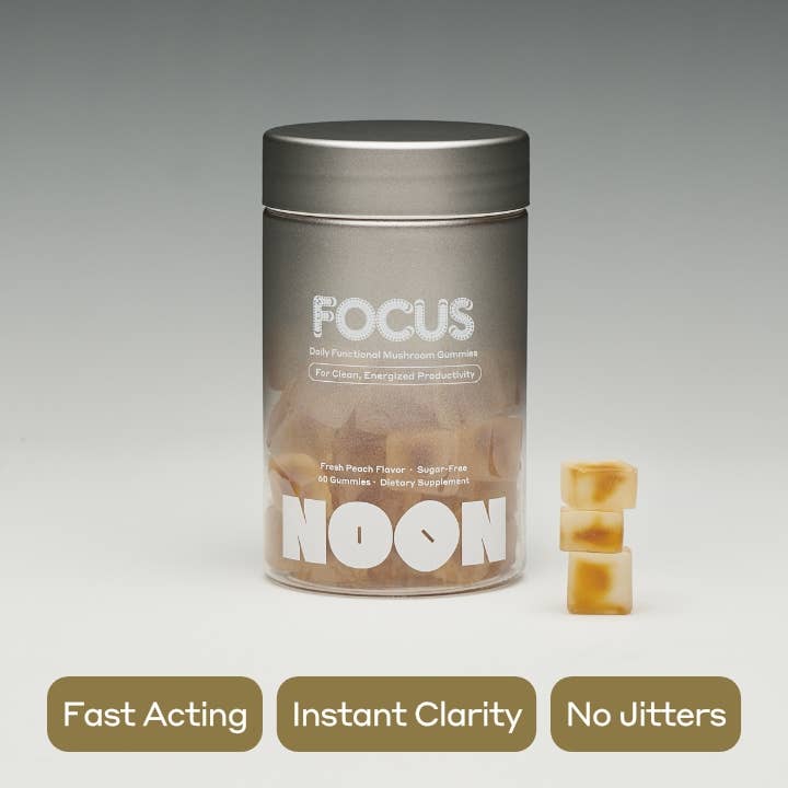 NOON Focus Mushroom Gummy Delights – Hummingbird Heart Co. Kombucha ...