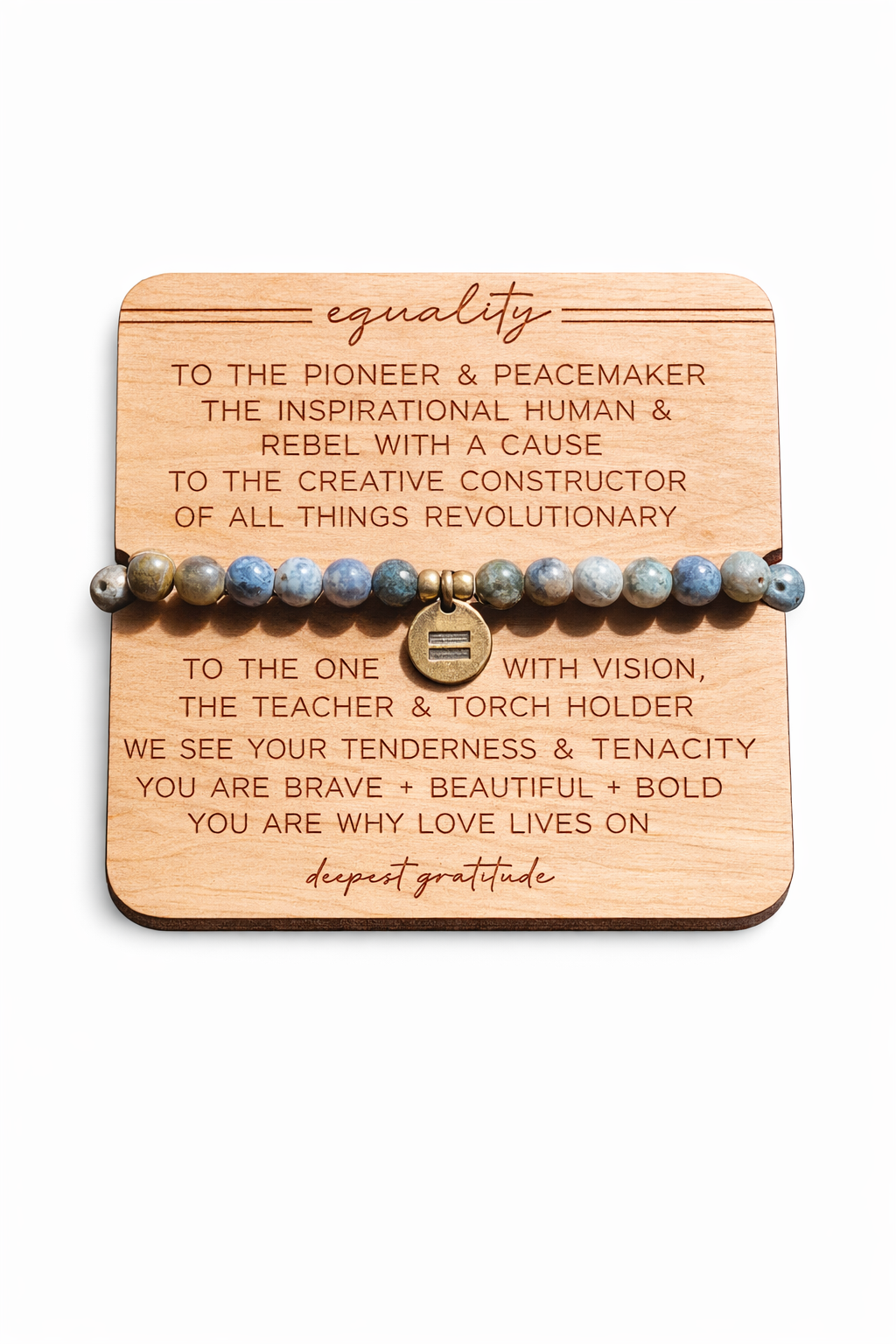 Spiritual Whiskey - Pride Month Sunset Dumortierite Beaded Bracelet