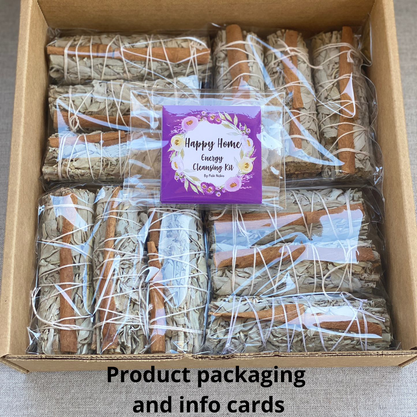 White Sage Smudge Sticks with Cinnamon