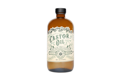 Organic Cold Pressed Castor Oil Hexane Free USA bottled