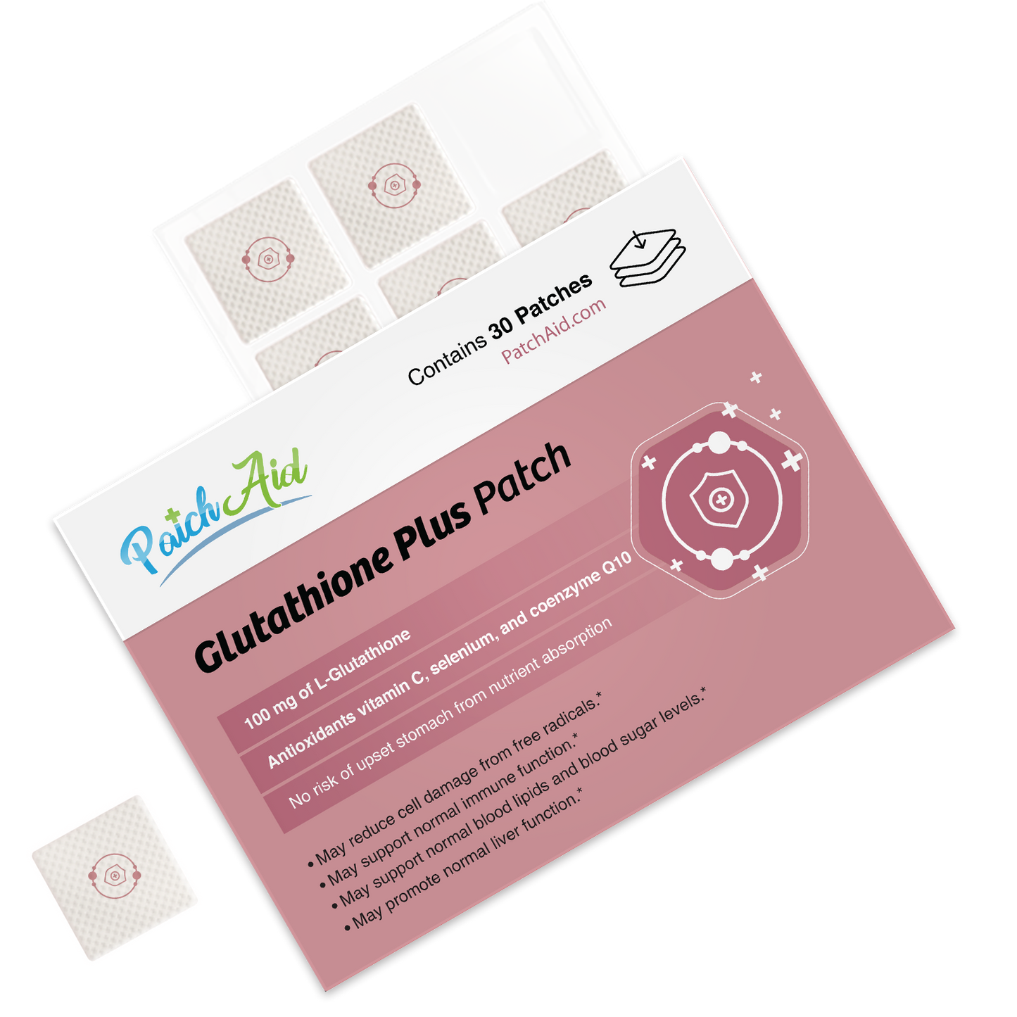 PatchAid - Glutathione Plus Patch - Antioxidant & Detox Support
