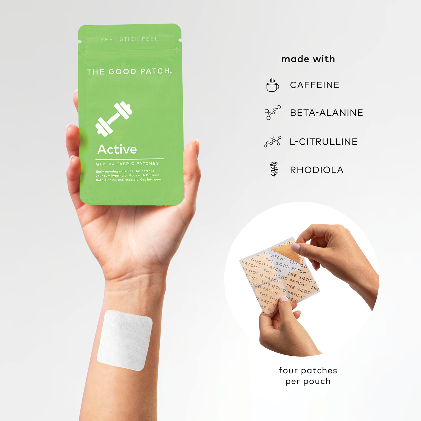 Active Wearable Wellness Patch