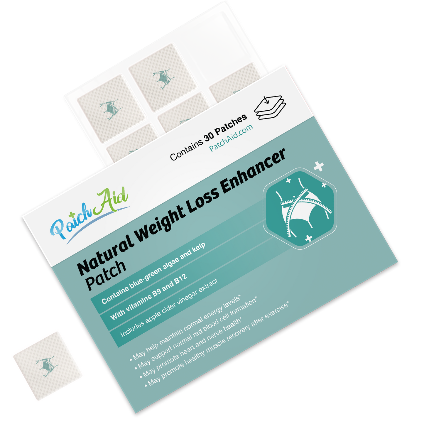 PatchAid - Natural Weight Loss Enhancer Patch - Metabolism & Energy Aid