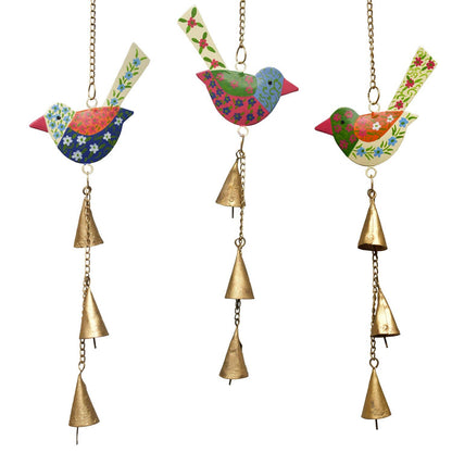 Mira Fair Trade - Blossom Birds Wind Chimes (Set of 3)