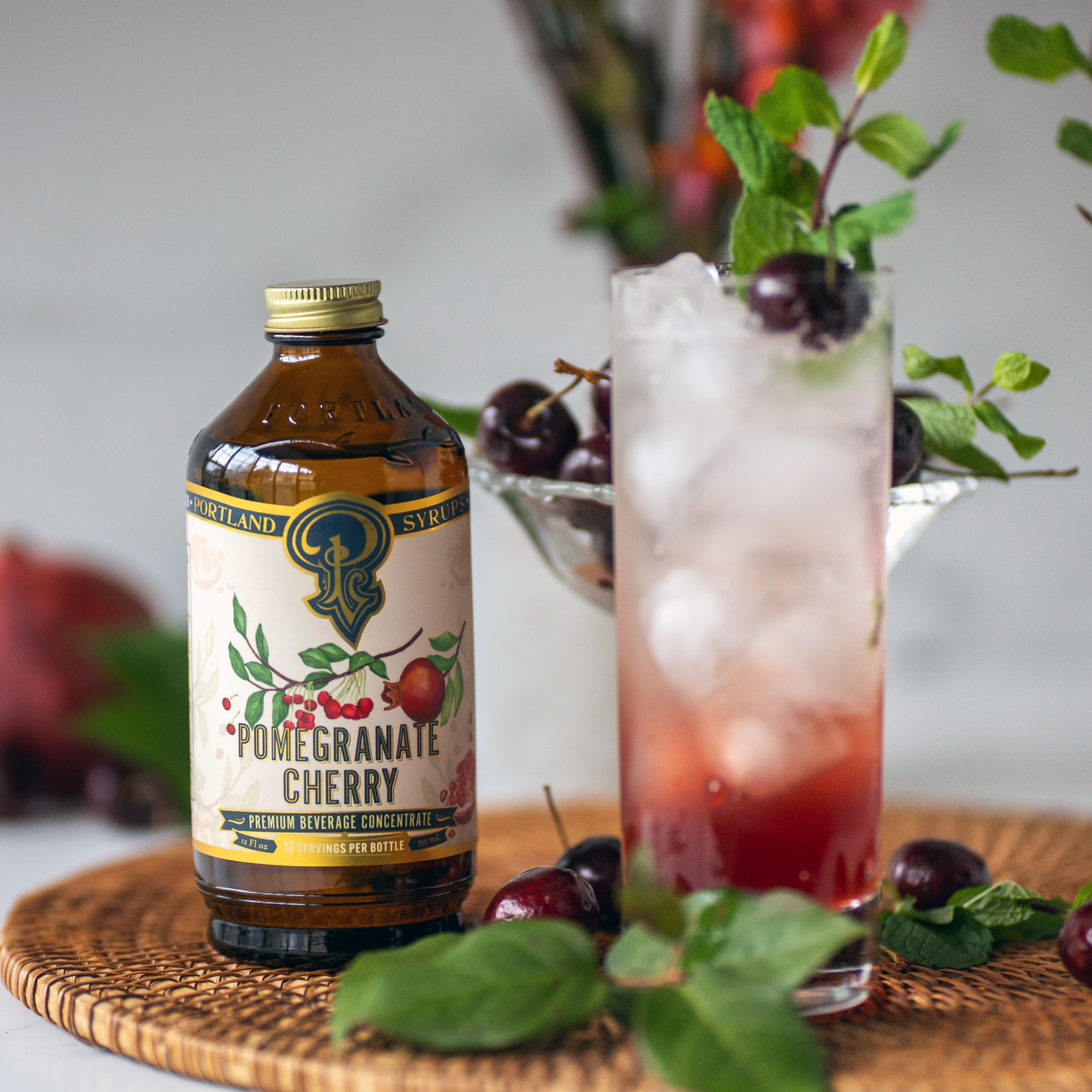 Pomegranate Cherry Syrup 12oz