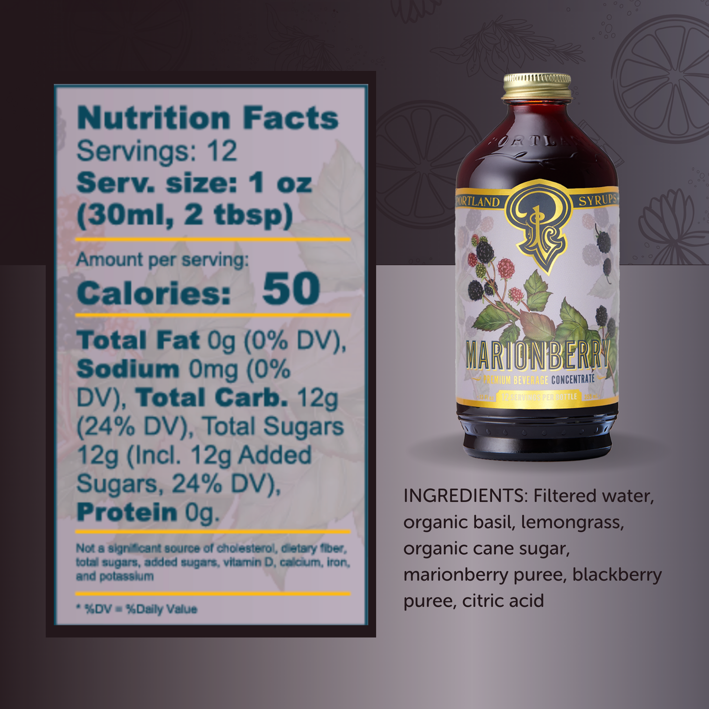 Marionberry Syrup 12oz