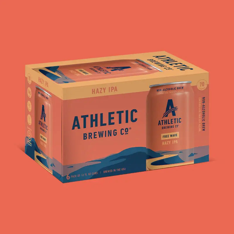 Athletic Brewing - Free Wave Hazy IPA (Non-Alcoholic) 6 Pack